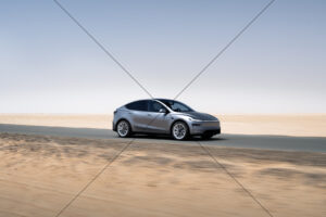 Tesla Model Y Desert Highway Profile 6" x 4" Photo Print