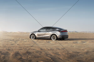 Tesla Model Y Desert Rear Three Quarter 6" x 4" Photo Print