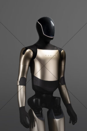 Tesla Optimus Gold Edition Three Quarter View 6" x 4" Photo Print