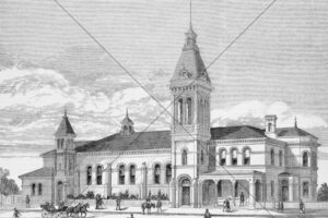 Essendon And Flemington Institute Building Illustration 6" x 4" Photo Print