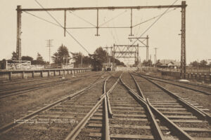 Flemington Route Tramway Crossing Tracks 1916 6"x 4" Photo Print