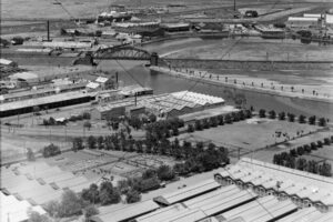 Maribyrnong River Railway Bridge And Factories 1940 6"x 4" Photo Print