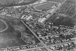 Showgrounds With Flemington Racecourse 1940s 6" x 4" Photo Print