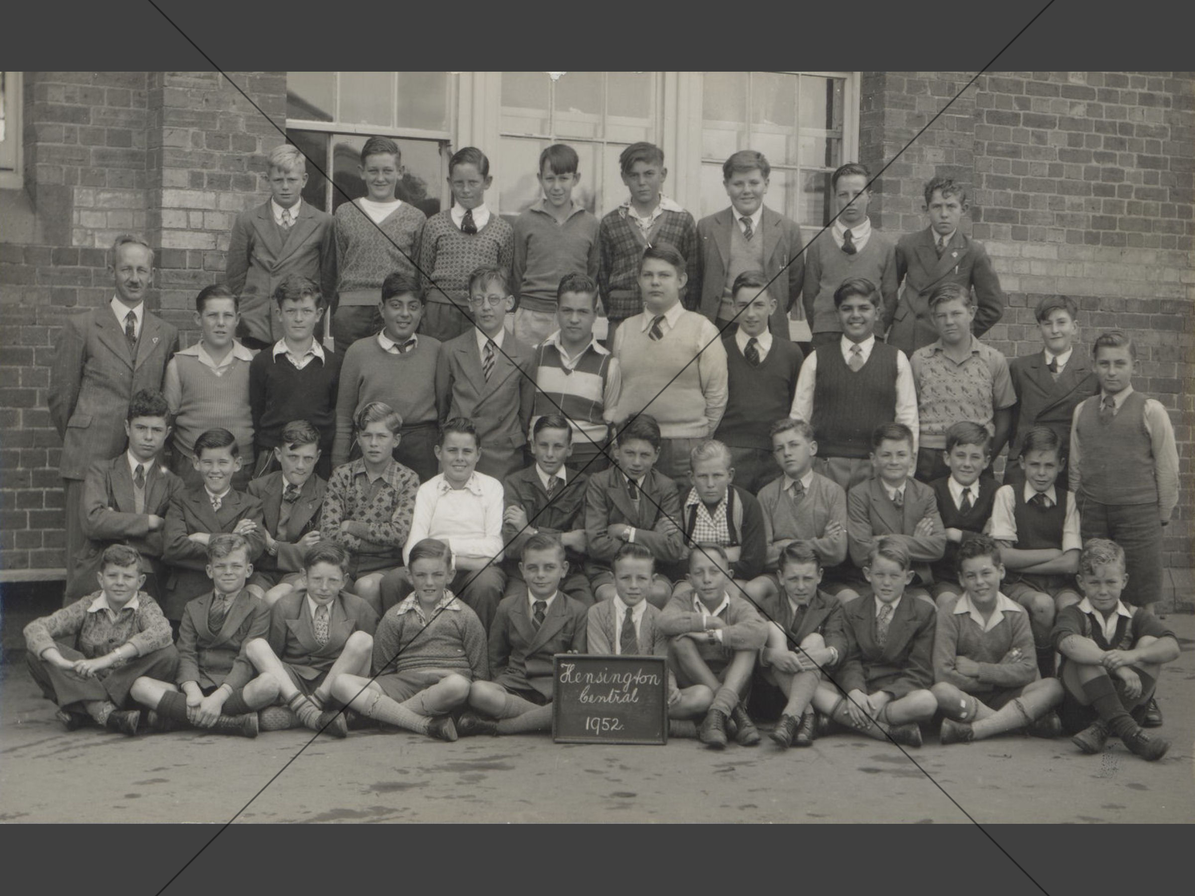Kensington Central Boys Class Group 1952 6" x 8" Photo Print