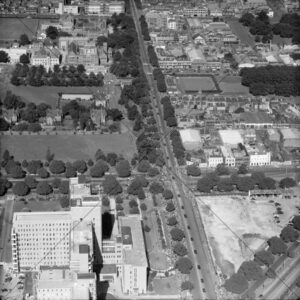Parkville Looking East Aerial Streetscape 1954 6" x 6" Photo Print