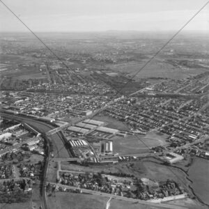 Debneys Paddock Flemington Aerial View 1957 6" x 6" Photo Print