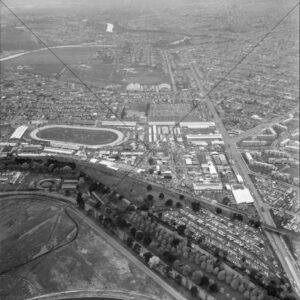 Ascot Vale Showgrounds From South East 1955 6" x 6" Photo Print