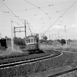 Tram 634 Curving Through Royal Park 6" x 6" Photo Print