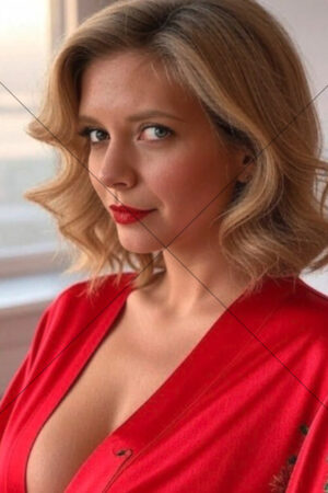 Rachel Riley Glamour Portrait In Red Dress 6" x 4" Photo Print