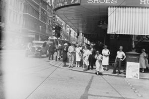 Looking towards Hunter's Corner (currently McDonalds 1930s Scene 6" x 4" Photo Print