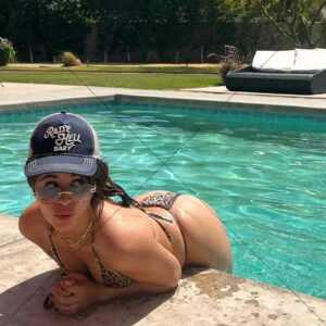 Camila Cabello In Leopard Bikini By Pool 6" x 4" Photo Print