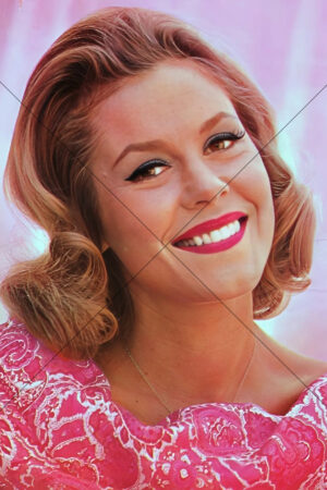 Elizabeth Montgomery vibrant smiling portrait 6" x 4" Photo Print