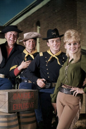F Troop cast with Melody Patterson lineup 6" x 4" Photo Print