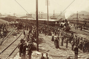 First train from Sydney Central Station 1906 6" x 4" Photo Print