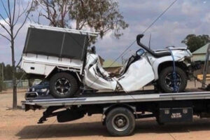 Flashback Crushed 4WD After Fallen Tree Impact 6" x 4" Photo Print