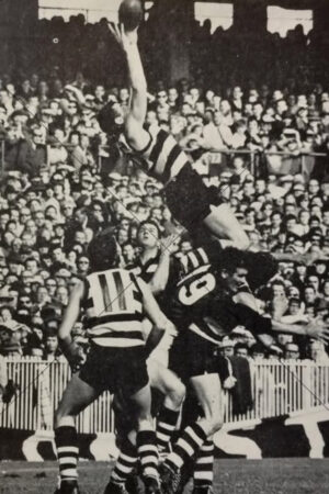 Bill Ryan Over John Somerville Essendon Semi 1966 6" x 4" Photo Print