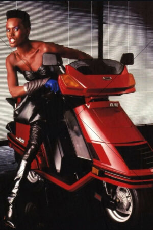 Grace Jones Honda Elite scooter advertising photo 1984 6" x 4" Photo Print