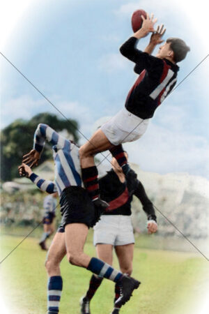 John Coleman spectacular high mark grab 6" x 4" Photo Print