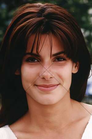 Sandra Bullock Fresh Faced Late 80s Outdoor Portrait 6" x 4" Photo Print