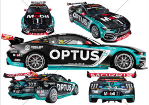 Chaz Mostert Optus Mustang Livery Collage Multi View Adelaide 6" x 4" Photo Print