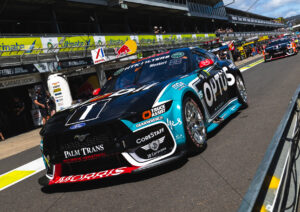Chaz Mostert Optus Mustang Low Angle Pit Lane Shot Adelaide A4 Poster Print