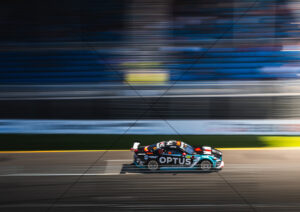 Chaz Mostert Optus Mustang Speed Blur Down Adelaide Straight A4 Poster Print