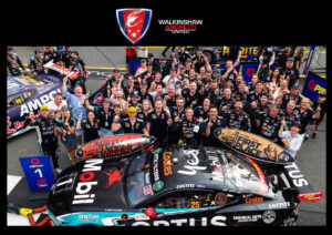 Chaz Mostert WAU Crew Celebrates Over Winning Car Roof 6" x 4" Photo Print