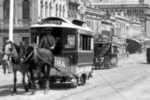 Vintage Horse-Drawn Tram Melbourne Australia 6"x 4" Photo Print