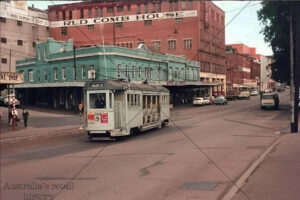 Vintage Red Comb House Tram Street Scene Australia Retail History 6"x 4" Photo Print