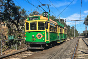 Melbourne W Class Tram Montague St Crossover 6"x 4" Photo Print