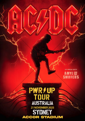 AC/DC PWR/UP Tour Sydney 2025 A4 Poster Print