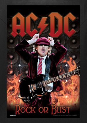 AC/DC Rock or Bust Angus Young A4 Poster Print