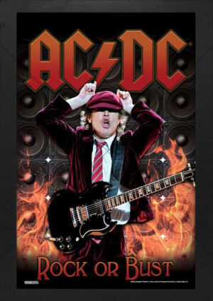 AC/DC Rock or Bust Angus Young A3 Poster Print