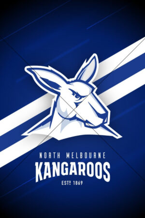 North Melbourne Kangaroos Club Logo 6x4 Photo Print