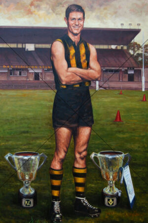 David Parkin Hawthorn Leader Portrait With Trophies 6x4 Photo Print
