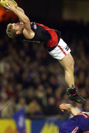 Gary Moorcroft Essendon Spectacular High Mark In Flight 6x4 Photo Print