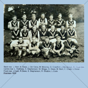 Bookaar Football Team 1935 Premiers Group Photo 6x6 Photo Print