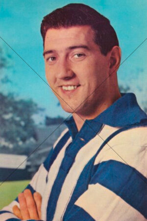 Barry Cheatley North Melbourne 1964 Mobil Card Portrait 6x4 Photo Print