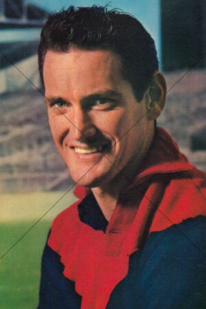 Tassie Johnson Melbourne Demons 1964 Mobil Football Photo 6x4 Photo Print