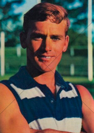 Alistair Lord - Geelong Cats 1964 Mobil Card A4 Poster Print