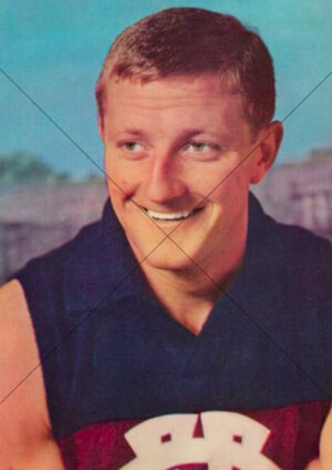 Kevin Murray Fitzroy Lions 1964 Mobil Card A4 Poster Print