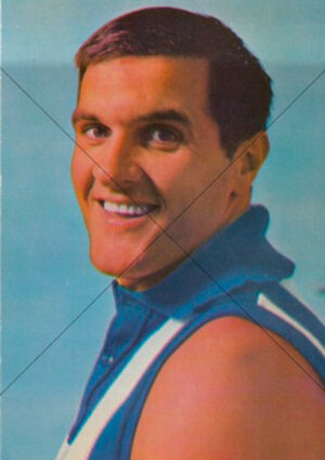 Noel Teasdale North Melbourne 1964 Mobil Card A4 Poster Print