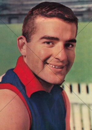 Ray Walker Footscray Bulldogs 1964 Mobil Card A4 Poster Print