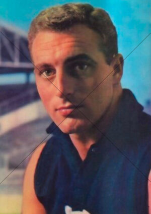 Wes Lofts Carlton Blues 1964 Mobil Card A4 Poster Print