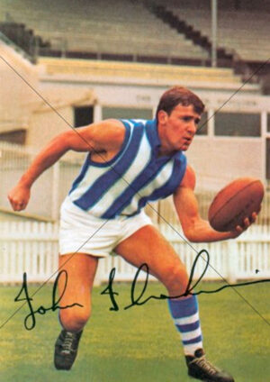 John Ibrahim North Melbourne Handball Pick Up A4 Poster Print