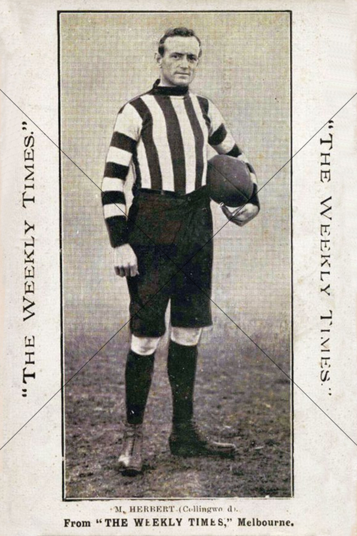 M. Herbert Collingwood Weekly Times 1910 6" x 4" Photo Print