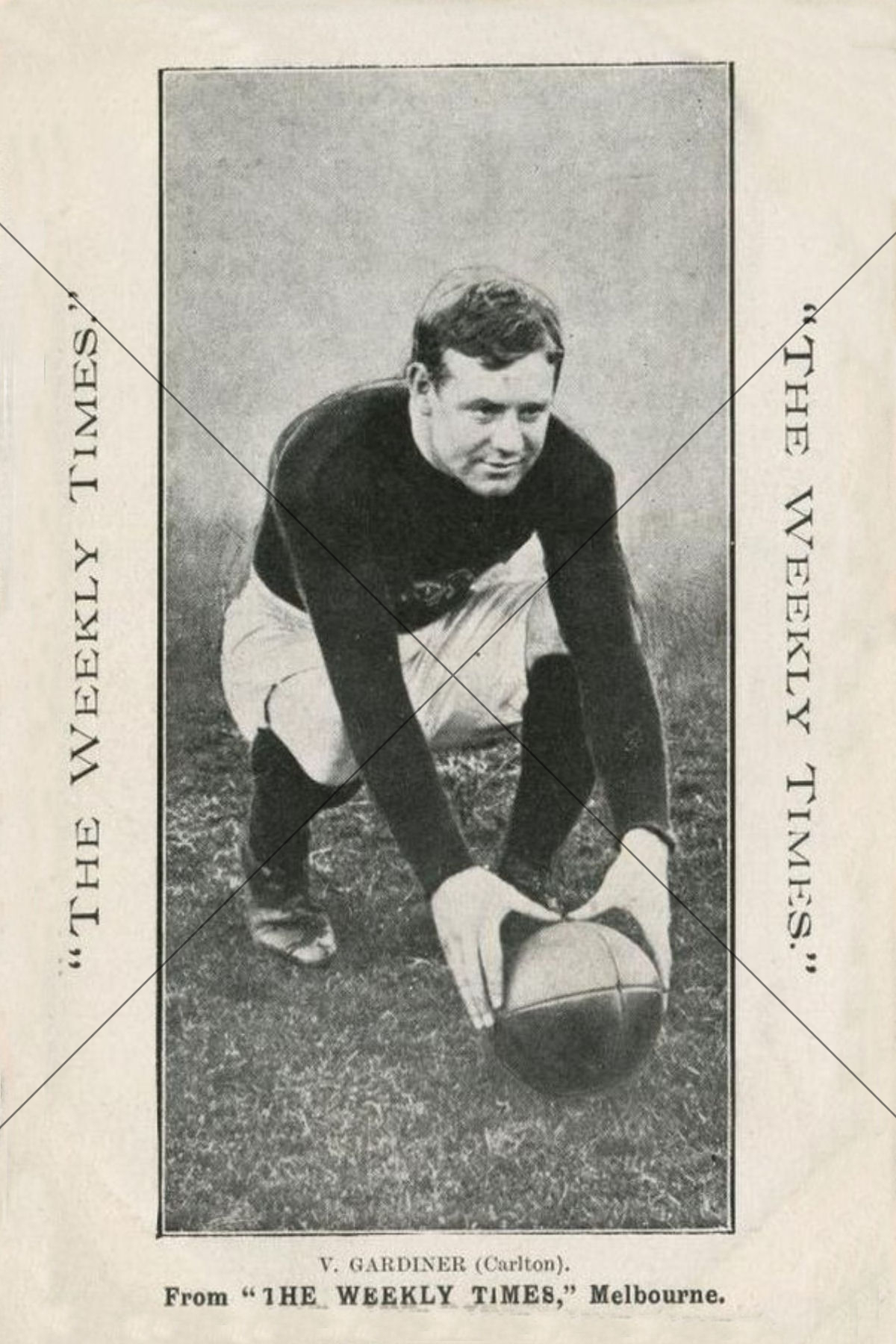 V. Gardiner Carlton Weekly Times 1910 6" x 4" Photo Print