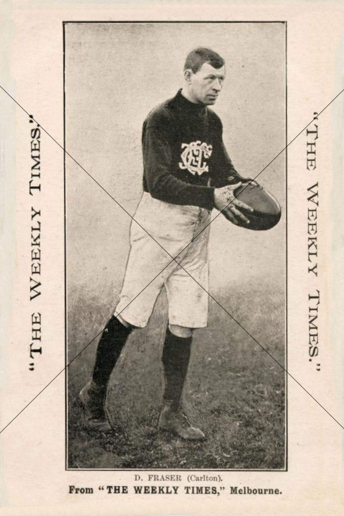 D. Fraser Carlton Weekly Times 1910 6" x 4" Photo Print