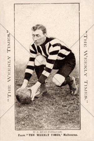 D J Ryan Collingwood Weekly Times 1910 Card 6x4 Photo Print