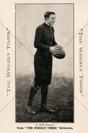 W. DICK Fitzroy Weekly Times 1910 Side Profile With Ball 6x4 Photo Print
